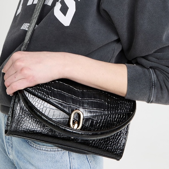 ANINE BING Colette Bag - Black Croc (NWT) - Picture 2 of 11